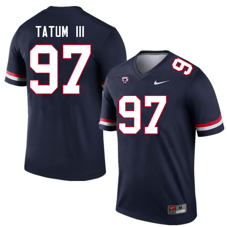 Men #97 Leevel Tatum III Arizona Wildcats College Football Jerseys Sale-Navy